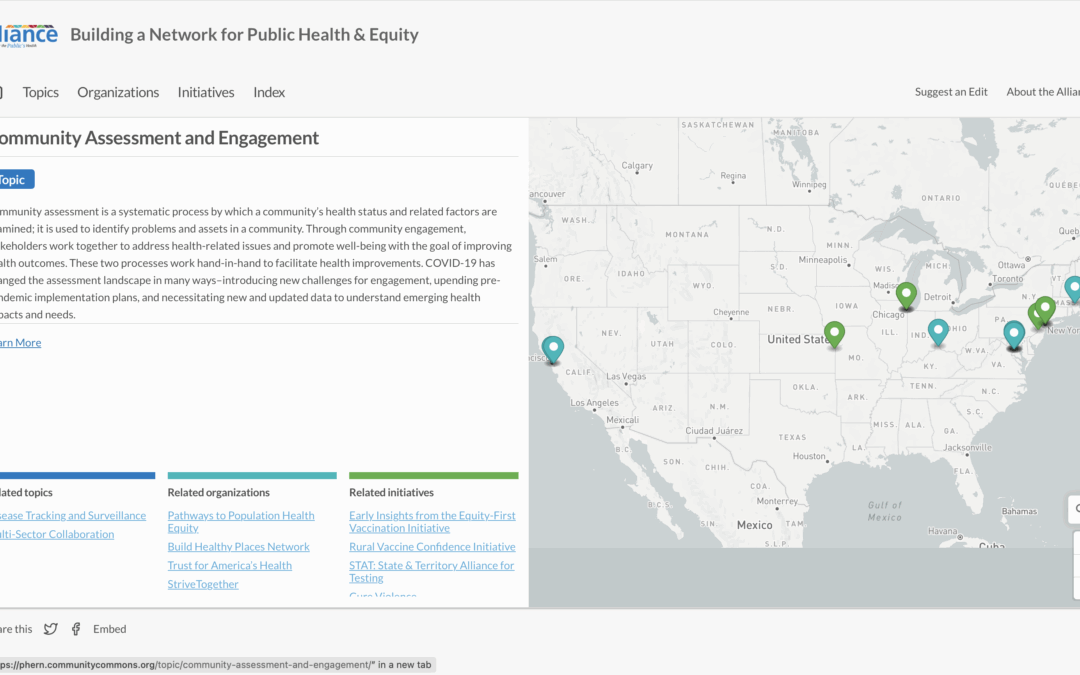 Building a Network for Public Health and Equity: Community Assessment and Engagement